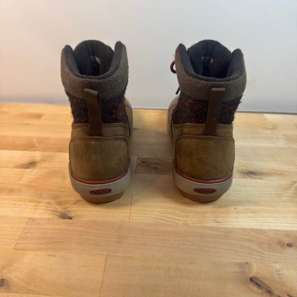 KEEN Elena Insulated Waterproof Boots Brown Leather Wool US 8.5 1019557 - Picture 5 of 10